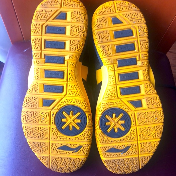 Li-Ning Way of Wade 7 All City Marquette PE Basketball Shoes - Black/Yellow - Picture 7 of 13